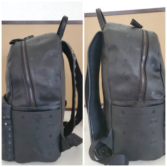 MCM Black Matte Backpack - Picture 6 of 12